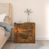 Table de chevet murale - Maison Exclusive - Chêne fumé - Bois d'ingénierie - 50 x 36 x 47 cm