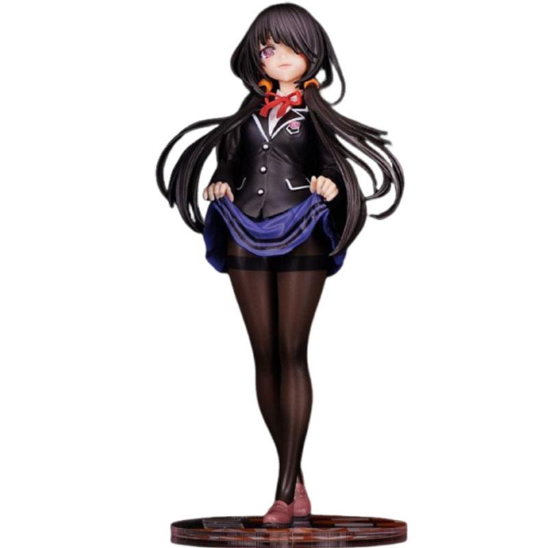 Kurumi Tokisaki School Uniform Model Manga Nightmare Figurine 22.5cm GK Statue Doll Ornament Anime Peripheral Action Figure Toys