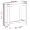 VidaXL Table de bar blanc 102x50x103,5 cm bois d'ingénierie, table de pub, table haute, table de tabouret de bar, table de 854409