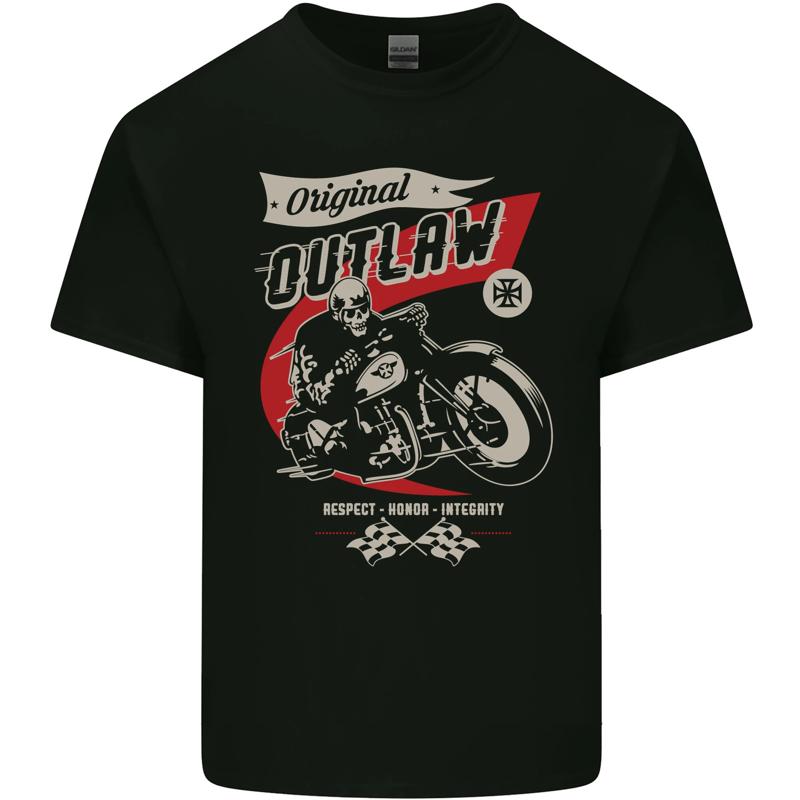 

Original Outlaw Motorbike Biker Motorcycle Mens Cotton T-Shirt Tee Top - Men s Summer Cotton Graphic Tee 5XL різнокольоровий