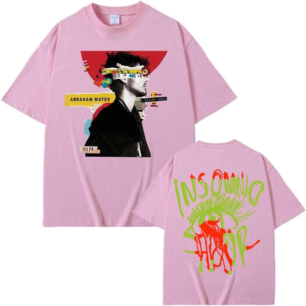 Abraham Mateo Insomnio Album Tour 2025 Merch T Shirt Men Women Harajuku Y2k Short Sleeve T-shirts 100% Cotton T-shirt Streetwear