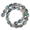 Cuentas Sueltas Ovaladas de Concha de Abulón Natural para Fabricación de Joyería Pendientes DIY Collares Pulseras Amuletos con Forma de Huevo Accesorios