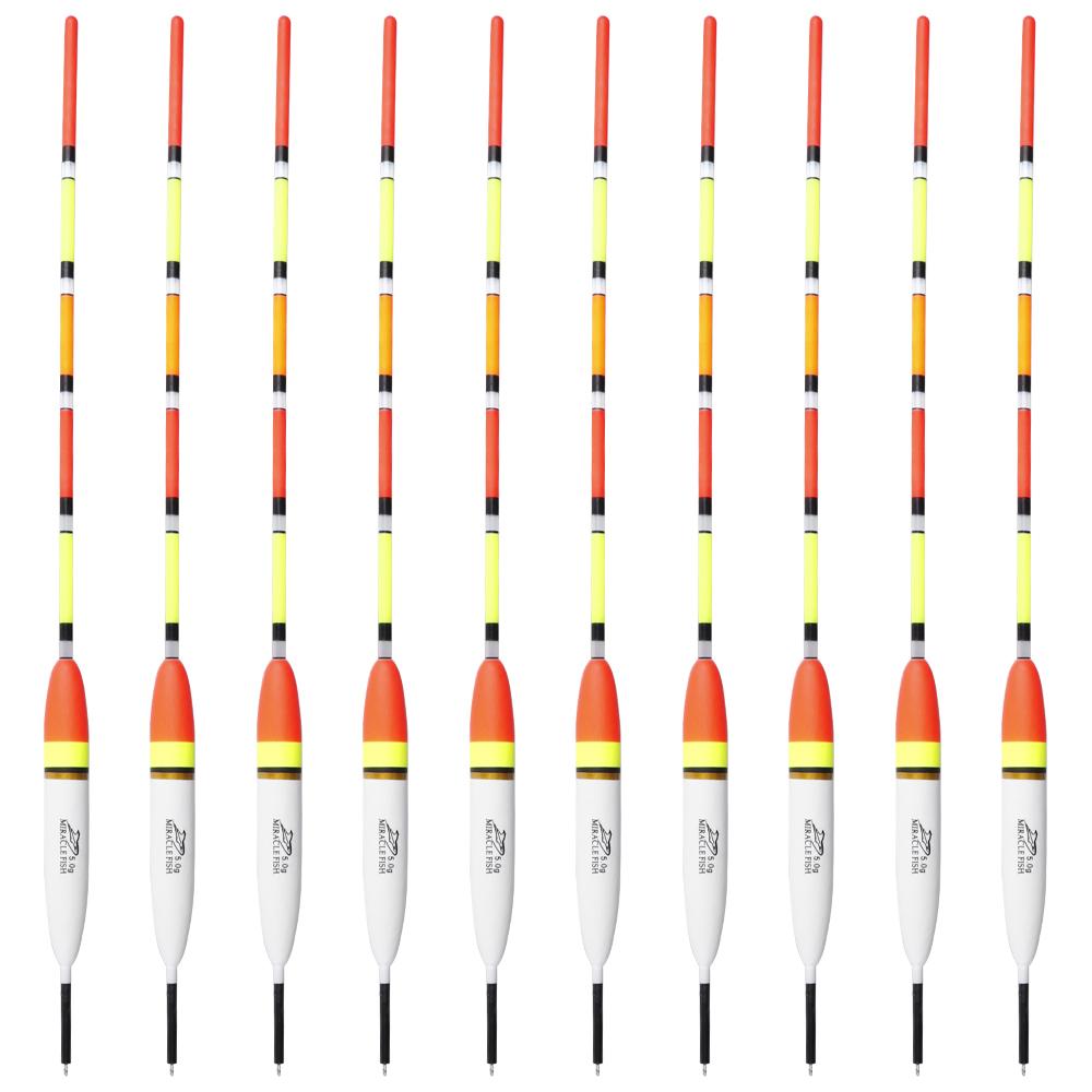 FTK Rybářský splávek 10 ks Smíšená velikost Barguzinské splávky s měděným kroužkem Zarážka Vertikální splávek Kaprový rybářský splávek Vhodný pro říční rybolov Lodě