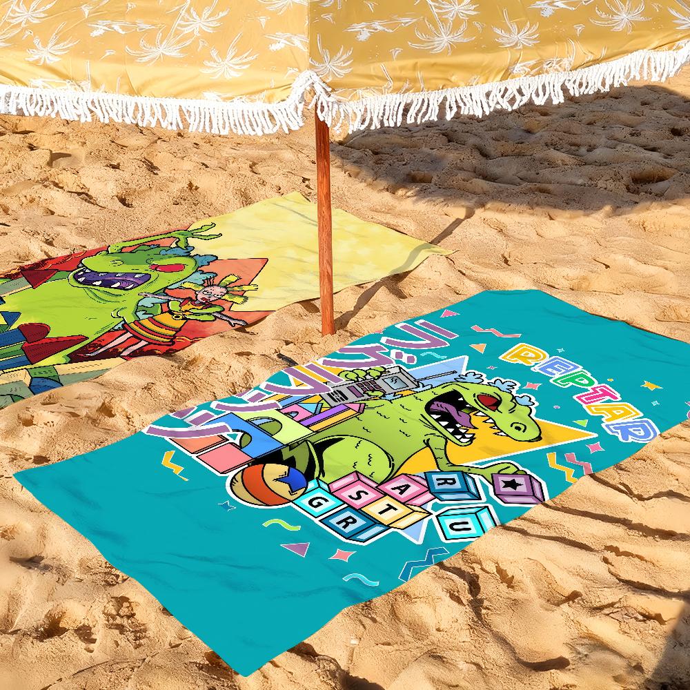 Funny cartoon R-rugrat Towel Drying Bath Towel Applicable To Light Swimming Camping Yoga Beach Out