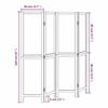 VidaXL Cloison de Séparation 4 Panneaux, Séparateur de Pièce, Écran d'Intimité, Paravent Chambre Salon, Blanc Bois de 358673
