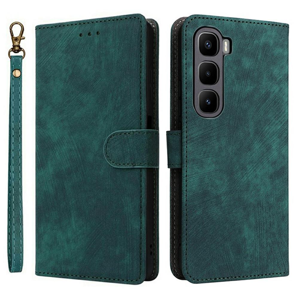 Für Infinix Hot 60 Pro 4G X6885 Hülle Brieftasche RFID-Blockierung PU-Leder Handyhülle Ständer mit Riemen