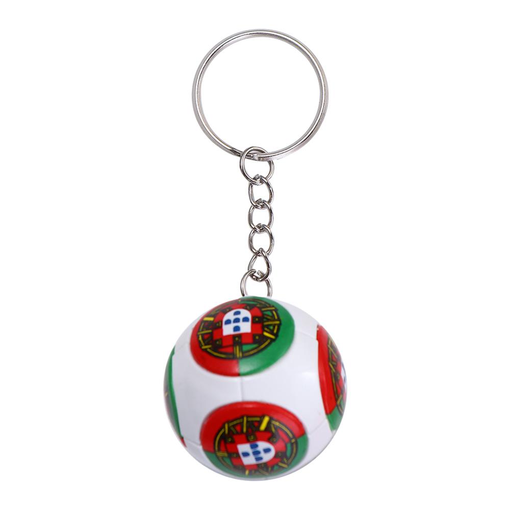 Gifts Car Key Chains Football Key Chain Country Soccer Keyring World Flag Ball Charms Bag Pendant