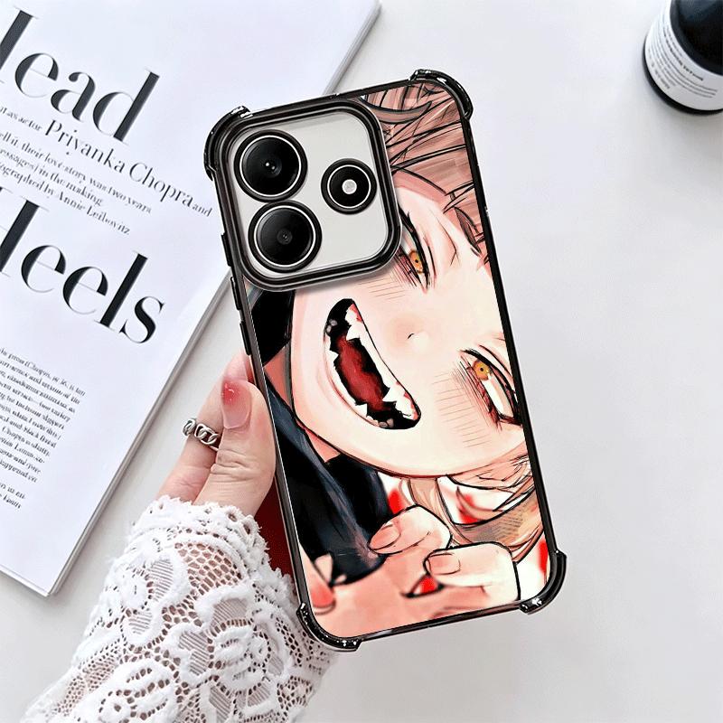MHA My Hero Himiko Toga Soft Phone Case For Xiaomi Redmi Note 14 15 Pro Plus 13 12 11S 11T 5G 10 9S 9 Plating Anti-Fall Fundas