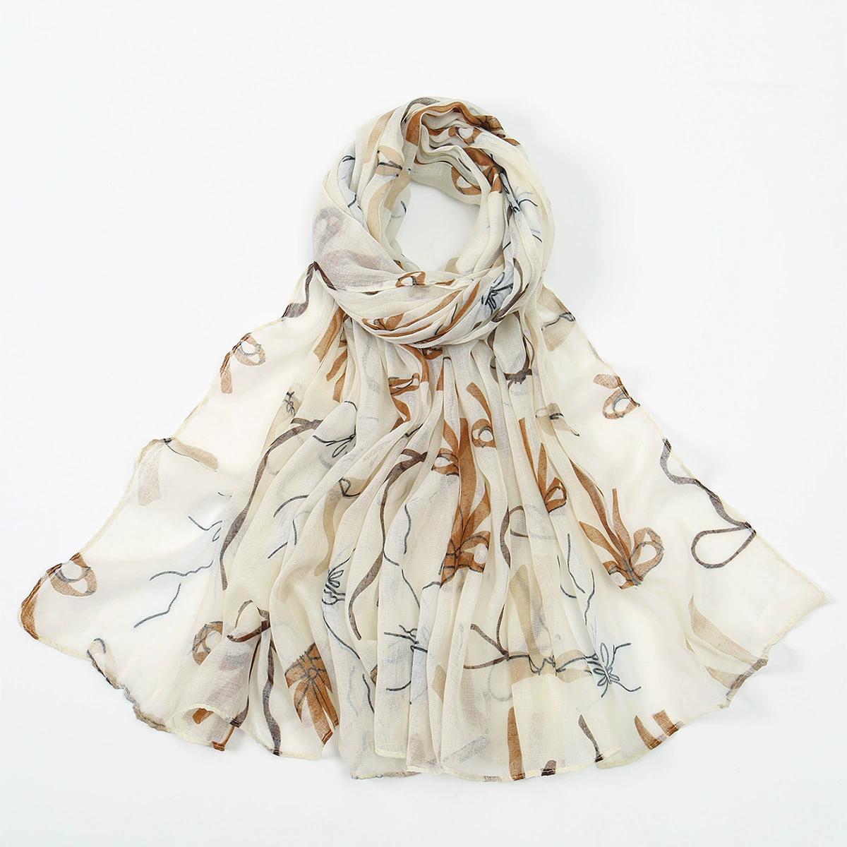 

Long Gauze Scarf Shawl For Women Vintage Beach Hijab Shawls And Wraps Breathable Long Scarves 180*90Cm 180x90cm
