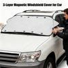 Windshield Cover 3 Layers Magnetic Windproof Auto Exterior Supplies Car Snow Cover For Escape Cold Ice Frost Rain Freeze Cold
