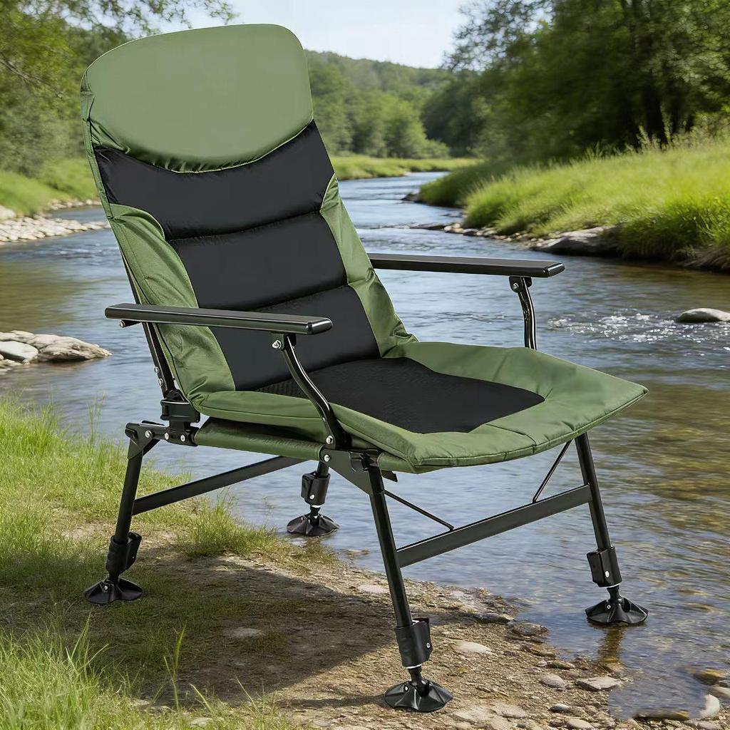 YX European-Style Multifunctional Folding Fishing Chair – Widened & Thickened for Leisure