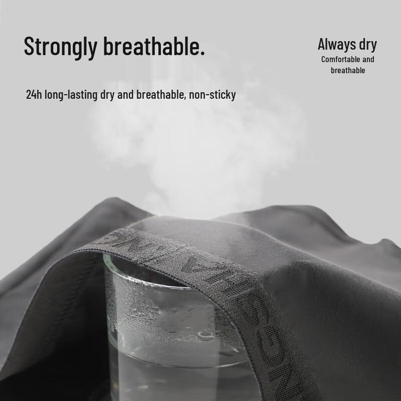 Langsha Men's Cordyceps Antibacterial Cotton Boxer Briefs