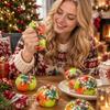 Creative Crispy Handmade Ball Anxiety Relief Christmas Squishy Toy TPR Fidget Toy  Children's Gifts