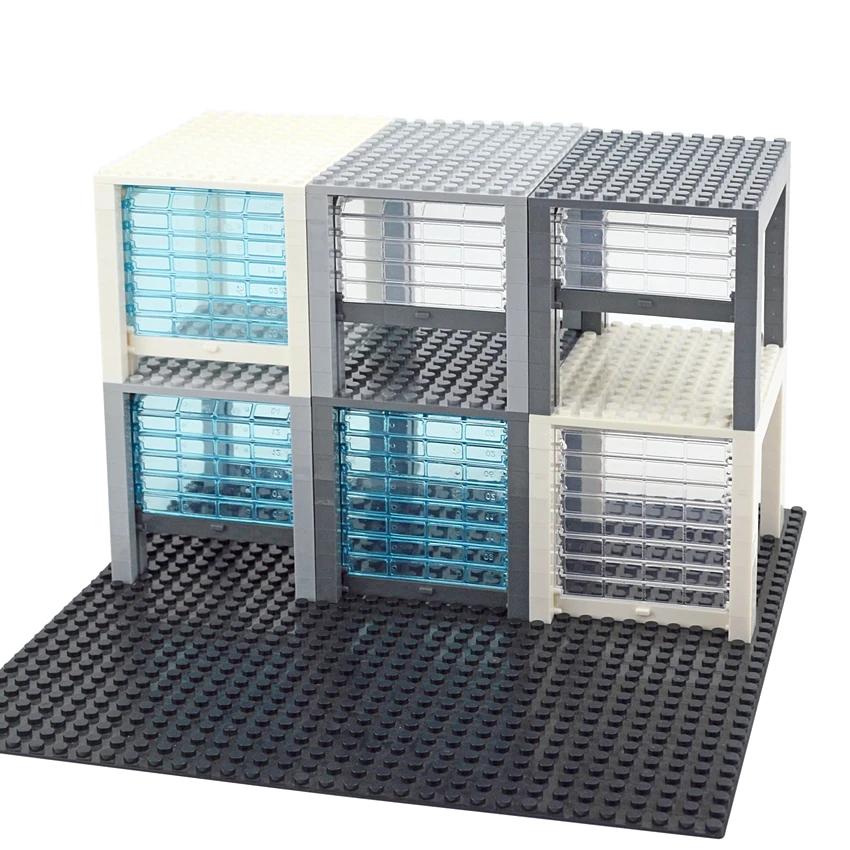 MOC Teile Stadtauto DO IT YOURSELF Zubehör Bausteine Traditionelles Auto Rolltor Garagentore Fenster Parkplatz Kreativität Spielzeug