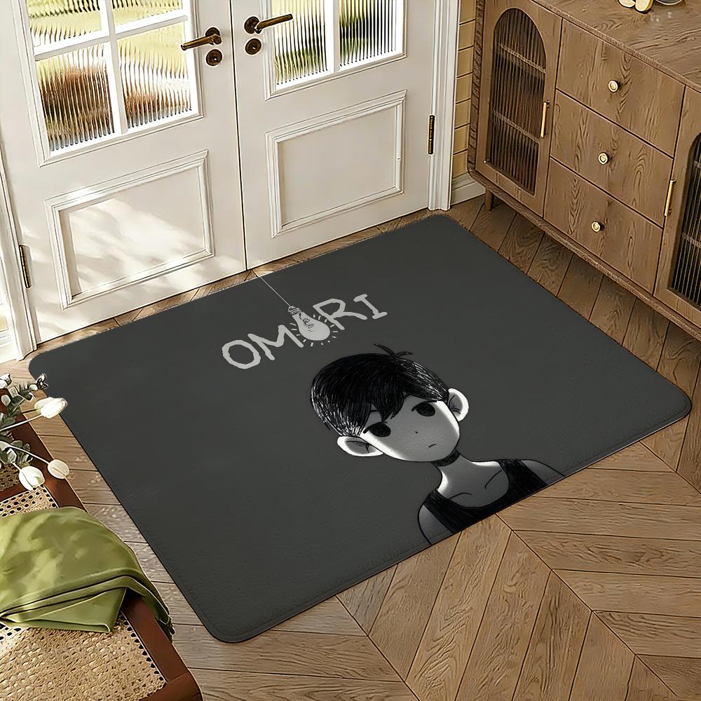 Omori V-video Game Floor Mat Soft Thickened Absorbent Non-Slip Bedroom Living Room Door Mat Home Decor Flannel Rugs