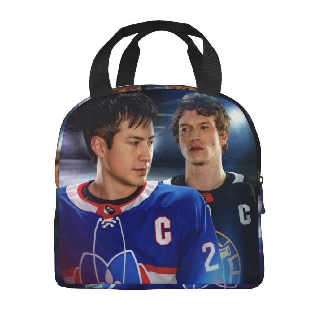 Heated Rivalry Humorous Insulated Lunch Bag Hollander and Ilya Rozanov Storage Food Box Portable Cooler Thermal Lunch Boxes