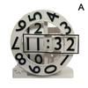 3D Printed Triaxial Clock With Rotating Numeric Display Pla Digital Clock Living Room Desktop Digital Clock Home Decoration