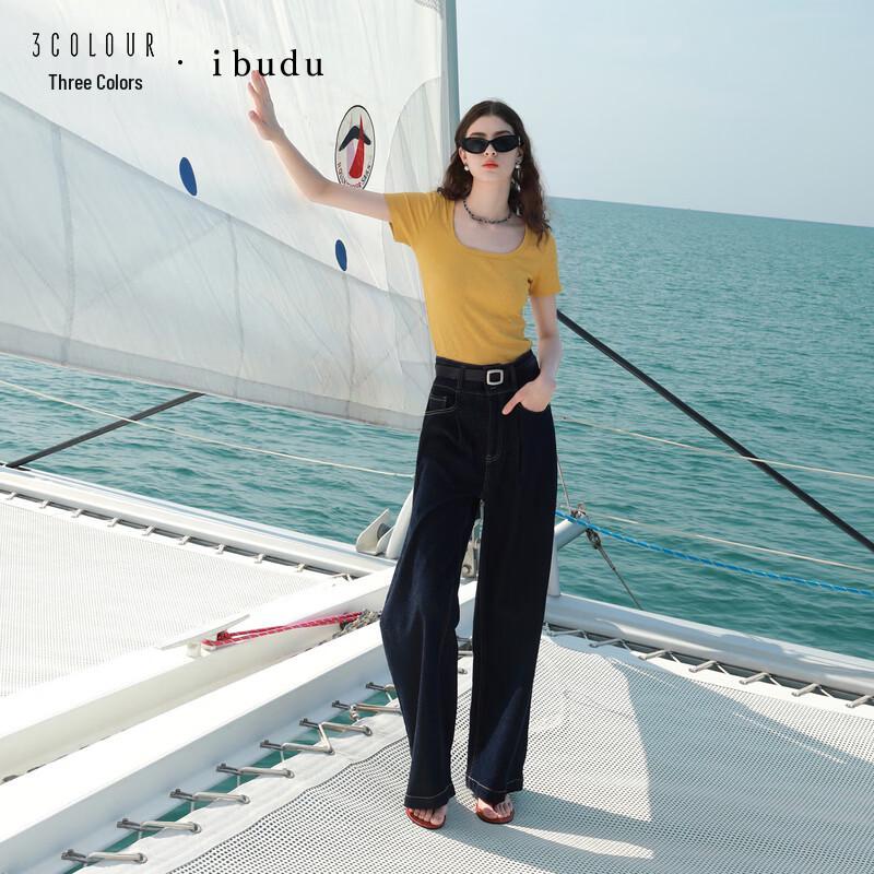 

Sancai Women s 2026 Summer Slim Round Neck Short Sleeve T-Shirt S