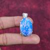 Äthiopischer Opal Anhänger Edelstein Schmuck, 925 Sterling Silber Anhänger, Geschenk für Frauen handgefertigter Anhänger