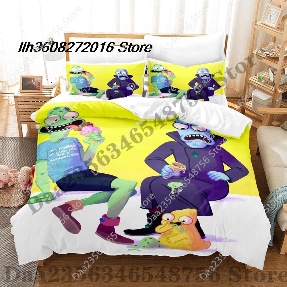 

New Solar Oposites Beding Set Single Twin Ful Quen King-Sized Dimensionsd Dimensions Bed Linen Set Aldult Kid Bedrom Duvetcover Sets 3D Anime Bed Sh 135*200cm Eu-Single