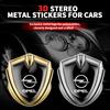 For Opel OPC Astra K Vectra Corsa Zafira Insignia Mokka 3D Metal Car Body Door Trunk Shield Badge Decoration Auto Accessories
