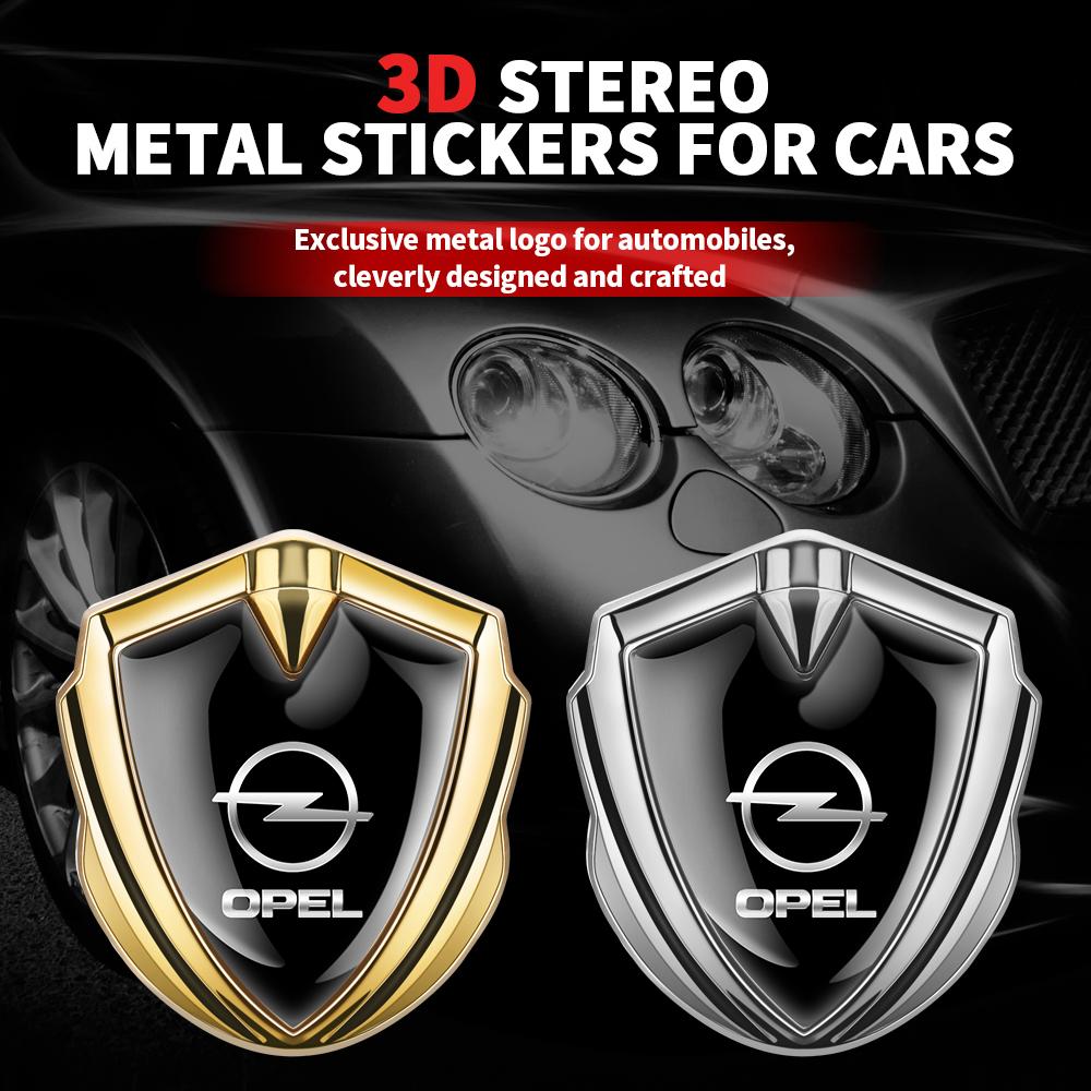 For Opel OPC Astra K Vectra Corsa Zafira Insignia Mokka 3D Metal Car Body Door Trunk Shield Badge Decoration Auto Accessories