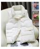 Down Vest Women Autumn Winter Fashion Stand Collar All-Match Warm Sleeveless Waistcoat Jacket Ladies