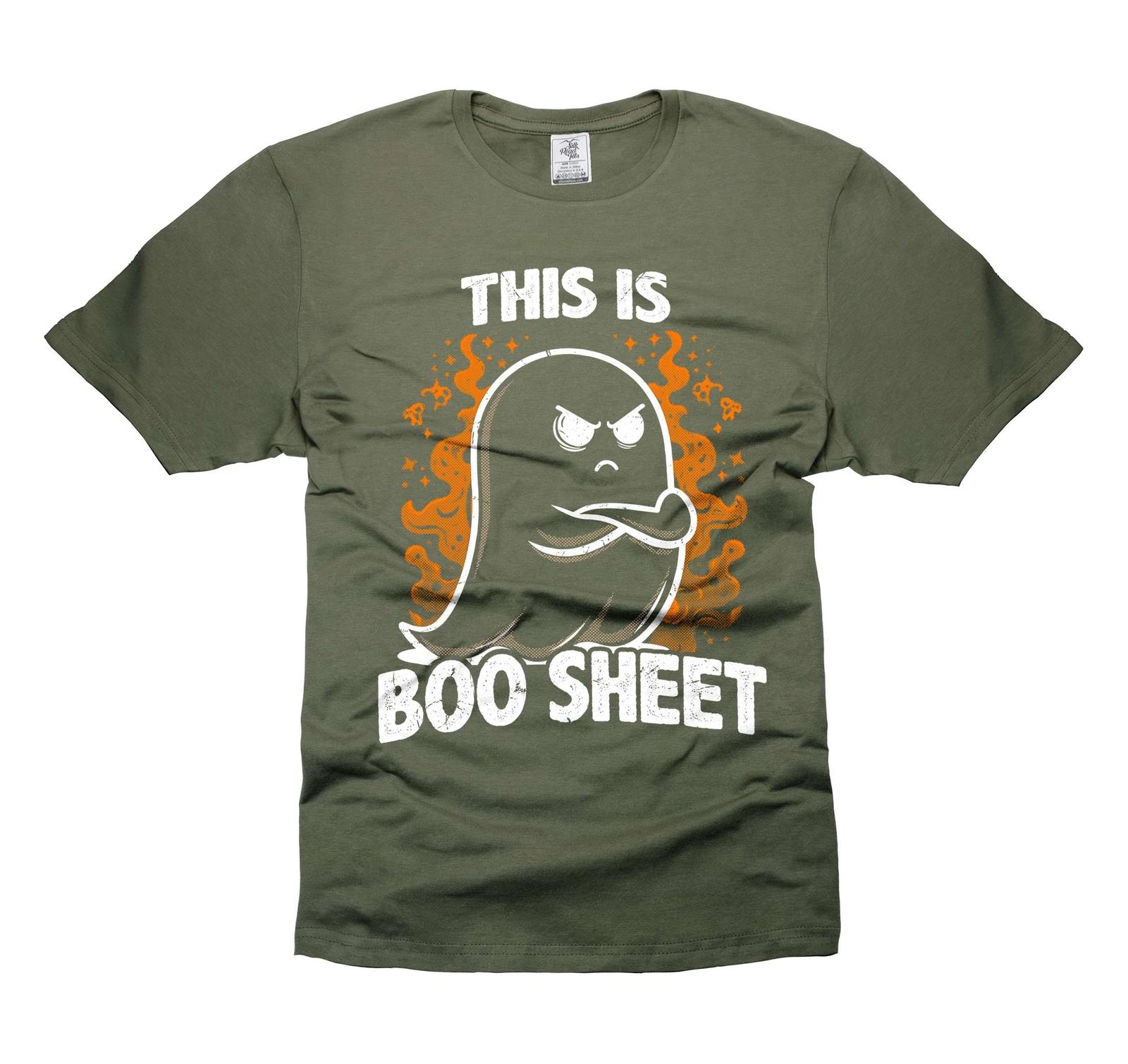 Mens Halloween t-shirt This is Boo Sheet T-Shirt Cute Ghost Shirt Boo Tee Shirt 3XL
