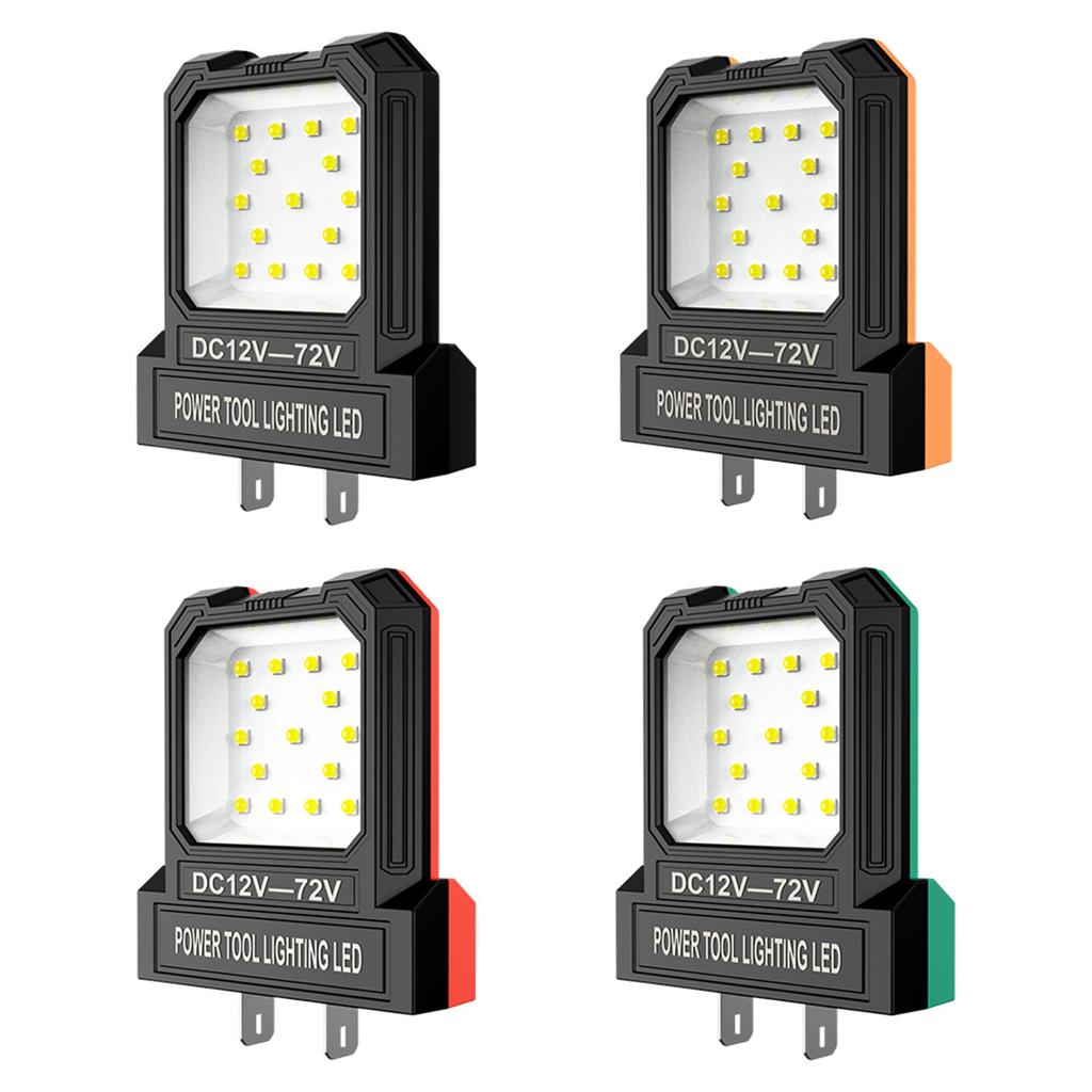 12V-72V LED Mini Pocket Work Light 550LM No Battery Long-Lasting Strong Light Super Bright Spotlight for Office/Bedroom/Workshop