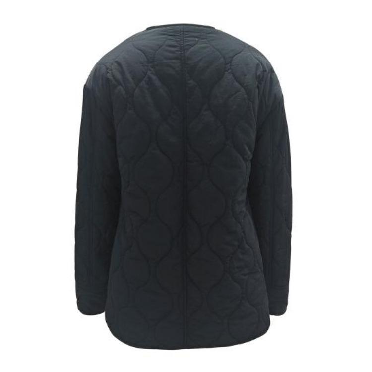 Winter Casual Womens Quilted Puffer Jacket Lightweight Long Sleeve Button Down Padded Coat with Pockets Outerwear