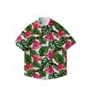 Summer 3D Printed Short Sleeve Flower Shirt Men'S Vintage Hawaiian Beach Casual Loose Men'S Large Size Shirt