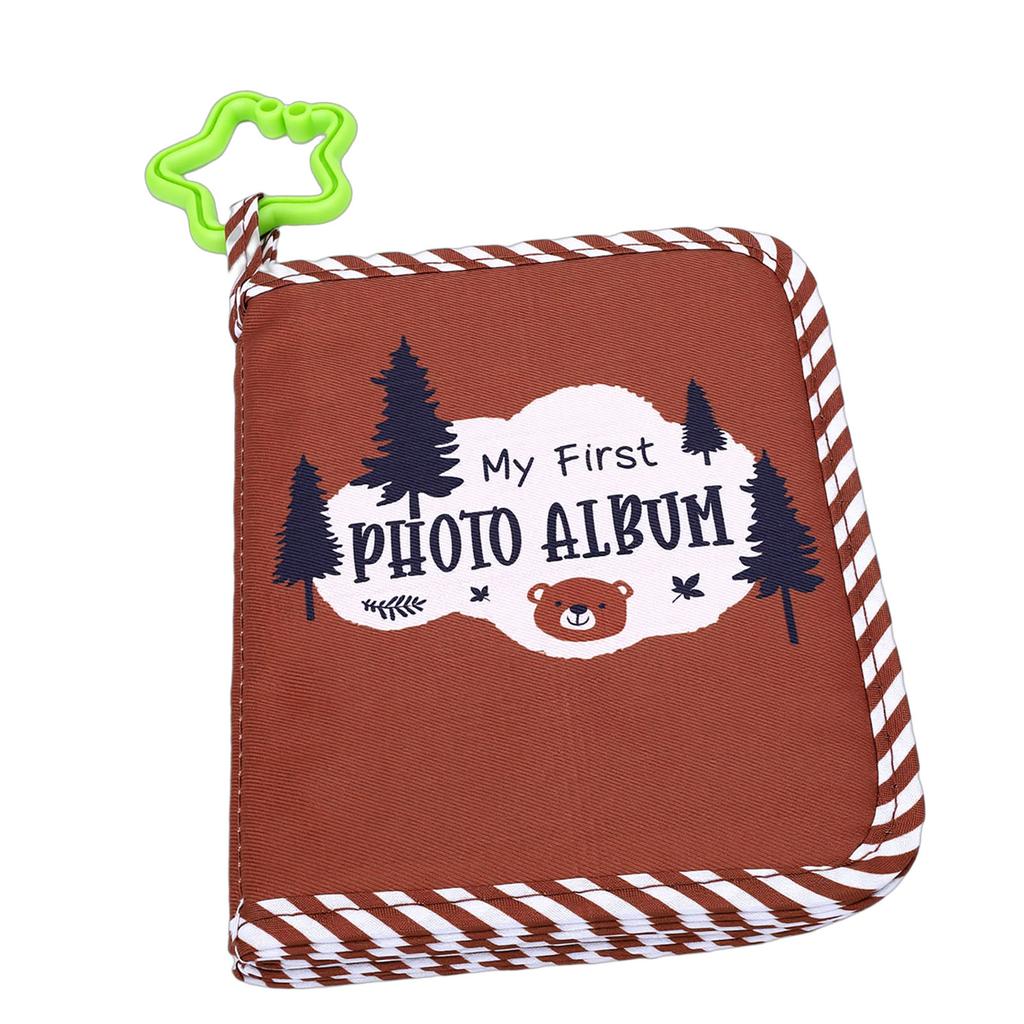 Baby Photo Album 4x6 Inch 17 Photos My First Family Photo Album Baby Memory Book with Mirror for Newborn Toddler Baby