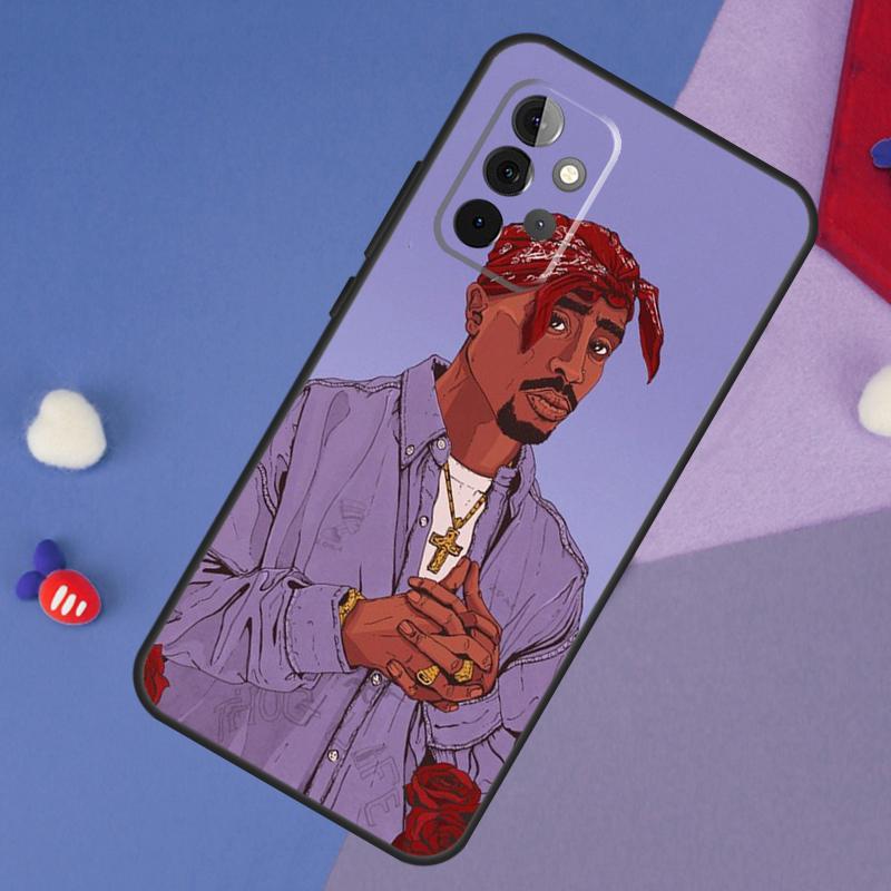2Pac Hip Hop Singer Case For Samsung Galaxy A13 A16 A26 A36 A56 A06 A55 A35 A15 A54 A34 A14 A53 A12 A22 A32 A52
