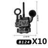 Military Building Blocks MOC Star Movie Characters Solider Figures War Mini Bricks Weapons Accessories Guns Cloak Axe Armor