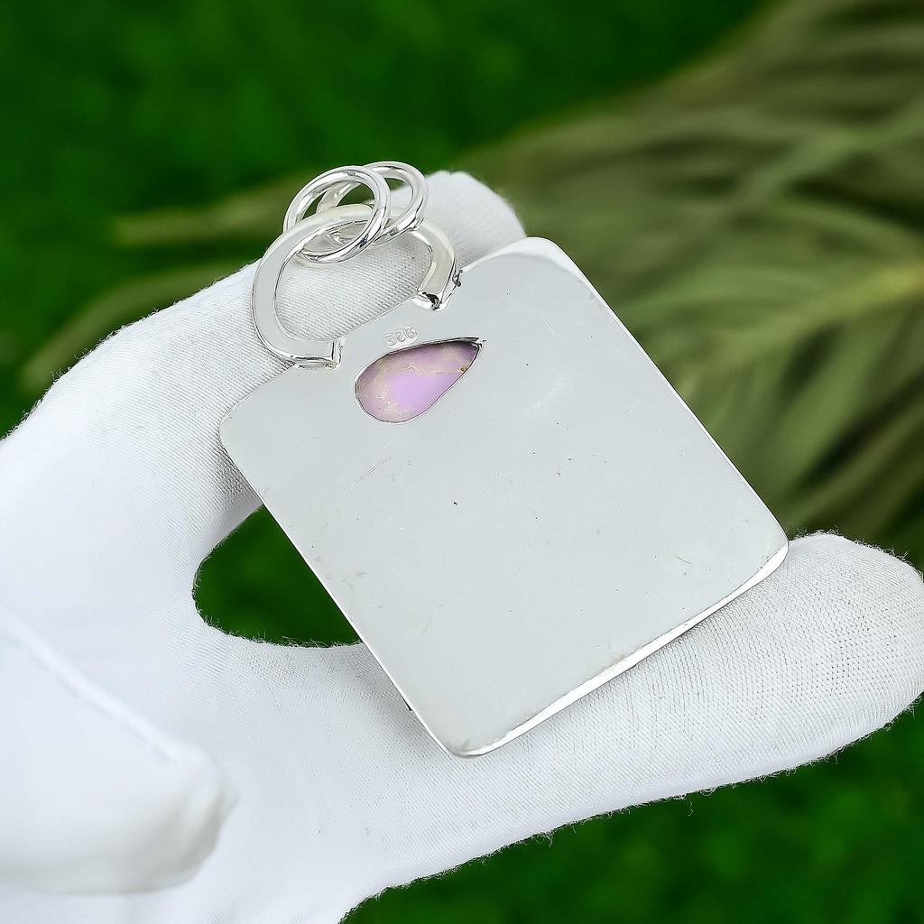 Friendship Day Deal Phosphorite Gemstone Handcrafted Pendant 925 Sterling Silver