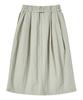 COMONINOZ W Balloon Pleats Skirt [Beige]