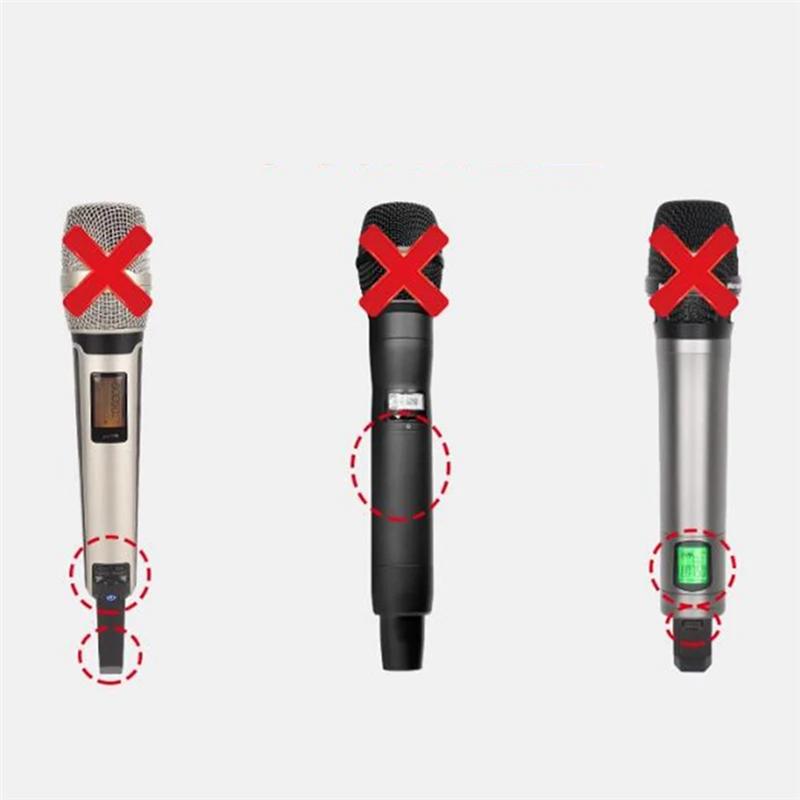 B03B-Elastic Wireless Microphone Protective Case Color Handle Cover Anti-Fall Protector For Ktv Stage Accessories