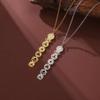 Lucky Yoga Element Pendant Gold Fringe Necklace For Women Birthday Gift Jewelry