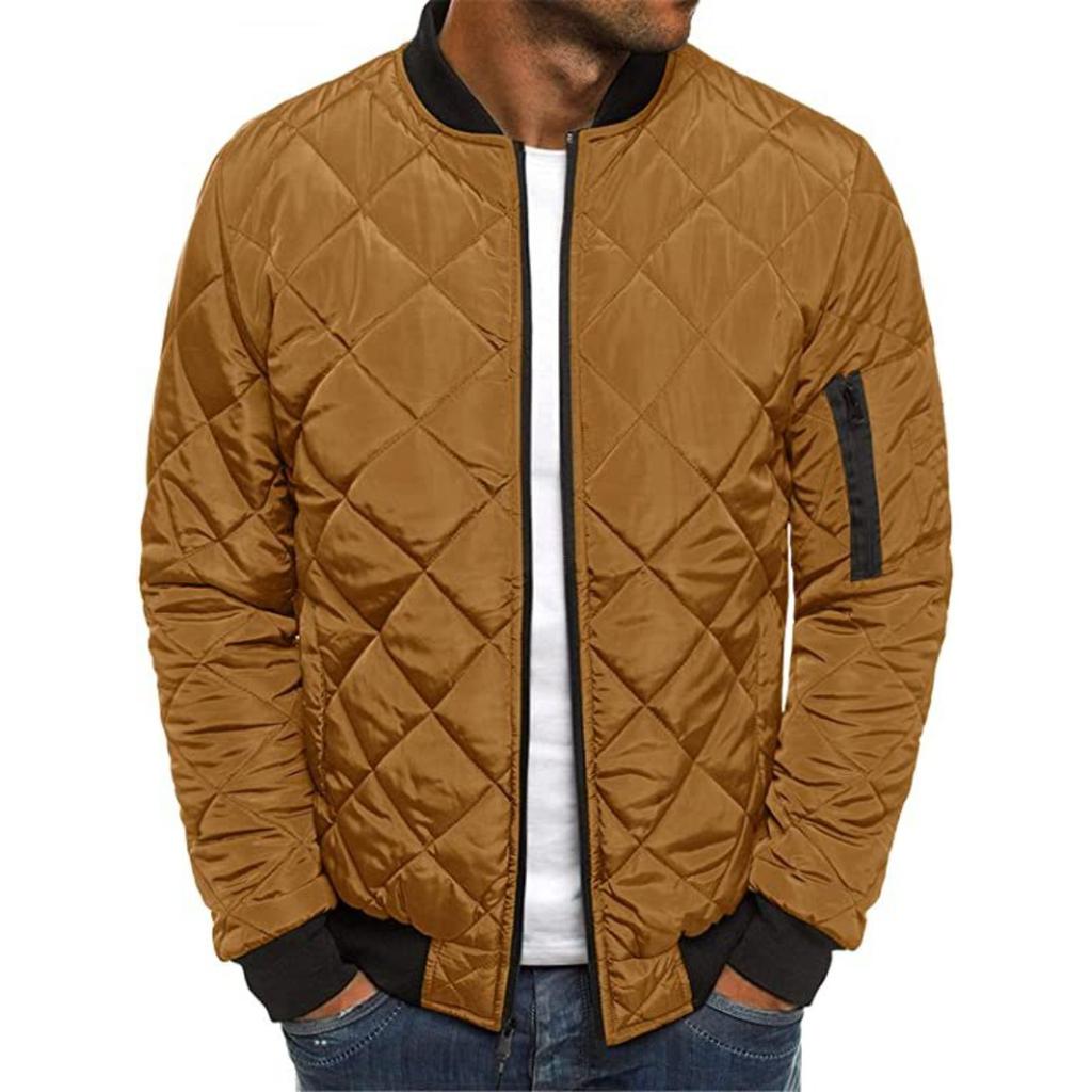 Men's Oversized Quilted Puffer Jacket Fall Winter Multicolor Casual Outerwear