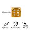 BOROLA New Dice Machined Aluminum Air Valve Cap Tire Aluminum