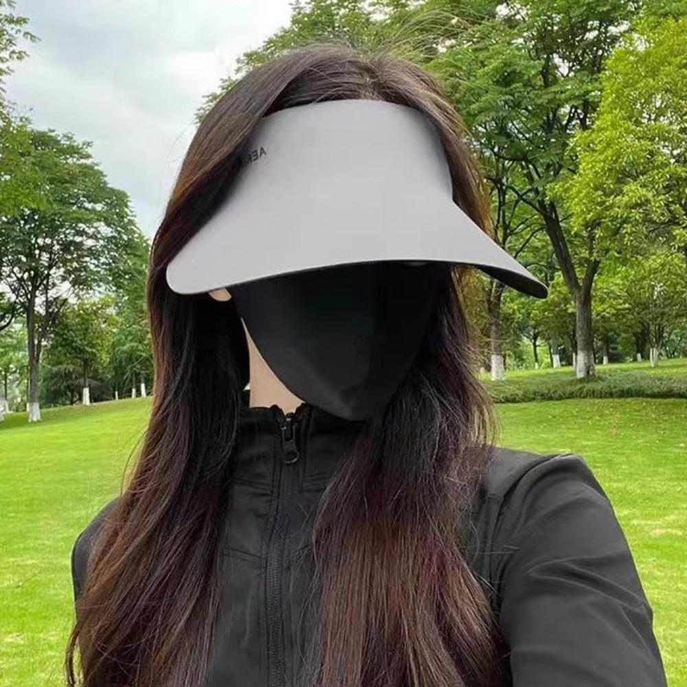 Foldable Seamless Visor Cap Sun Protection Summer Sun Hat Simple Sunscreen Empty Top Cap  Travel