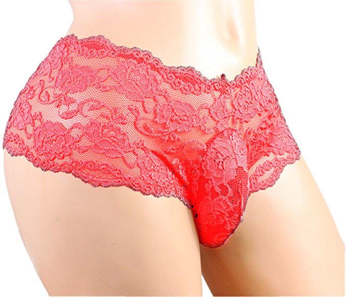 Men's Sexy Lace Performance Underwear for Nightclubs and Stage Acts