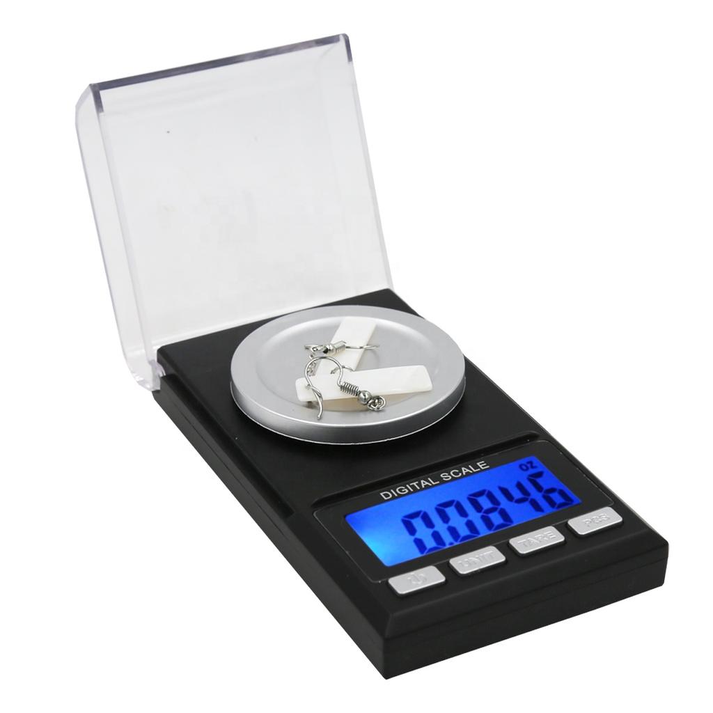 50g/0.001g Mini Scale Portable Digital Scale LCD Backlight Electronic Balance Scales Gold Silver Diamond Jewelry Pocket Scale