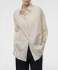 MUSINSA STANDARD WOMAN Women'S Cotton Nylon Oversized Shirt [Light Beige]