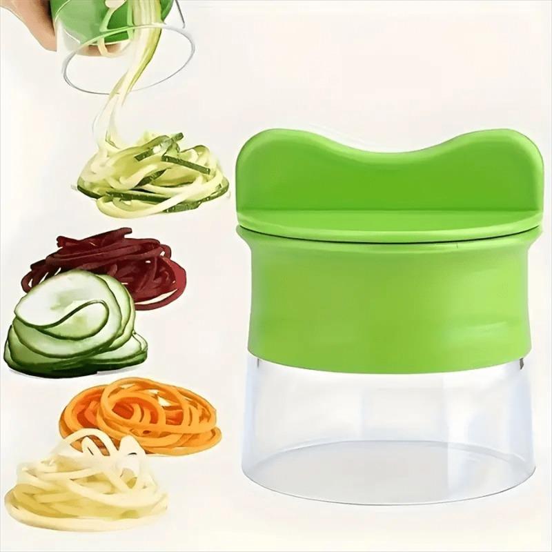 

Manual Adjustable Spiral Vegetable Slicer, Rotary Spiralizer for Making Salad, Pasta, Veggie Noodles, Easy-Clean Kitchen Gadget