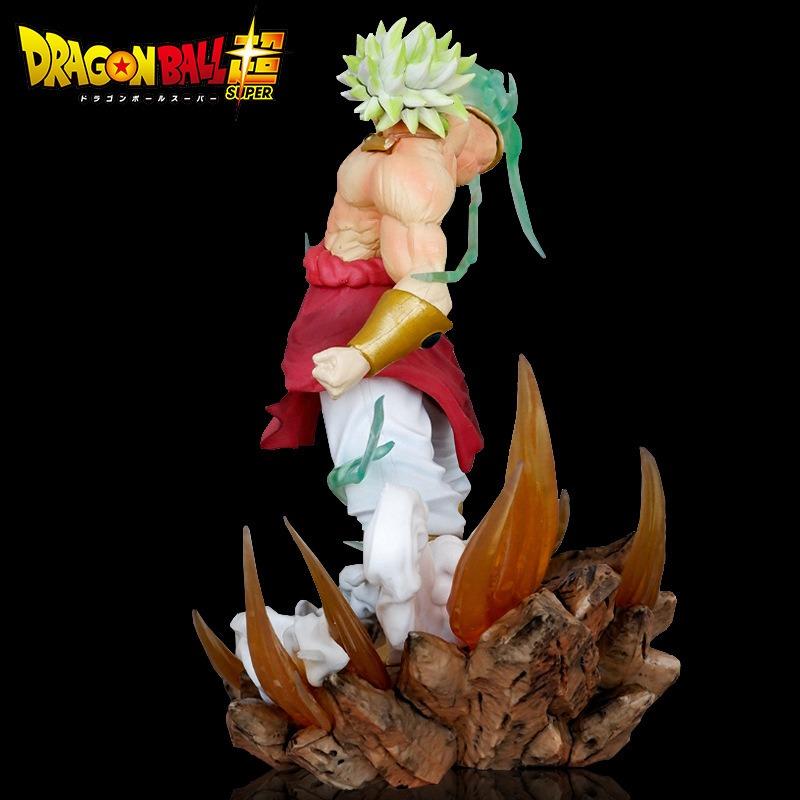 GK Figure Sun Broly V Goku Statue Ornament Model Muscle Fury Dual Form Animation Model