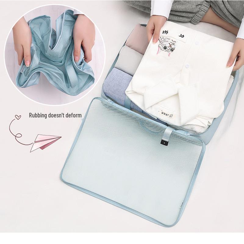 Seven-Piece Travel Storage Set: Wash Bag, Clothes, Underwear Organizer & Folding Sub-Pack