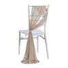 2pcs Chiffon Chair Sashes Wedding Chair Decoration 20x250cm for Wedding Aisle Party Banquet Event Baby Shower