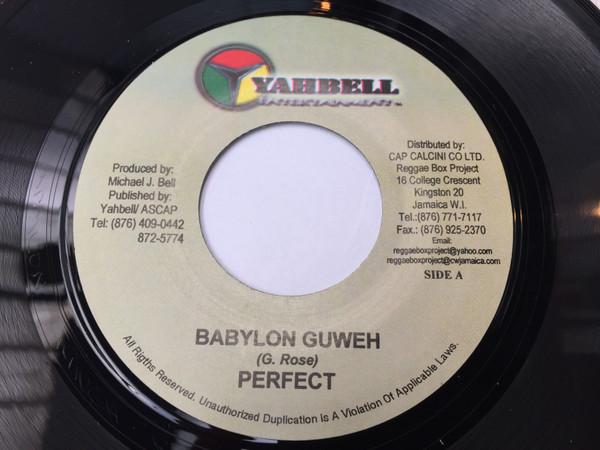 7inch Record PERFECT (5) - Babylon Guweh NONE Yahbell Enterta Jamaica Reggae, Ska & Dub Used