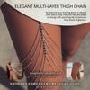 Multi-Layer Thigh Chain with Rhinestone Decoration for Evening Dresses and Beach Parties